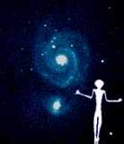 man in space