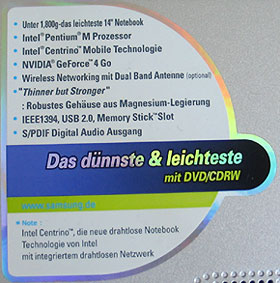 Datenaufkleber