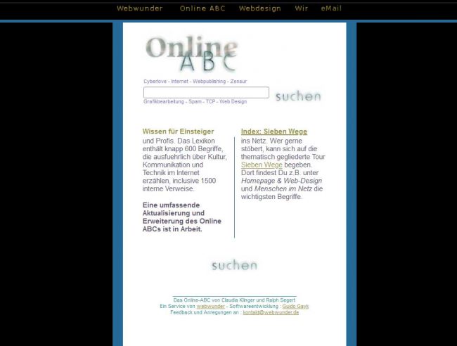 Das Online-ABC, ein Netzkexikon