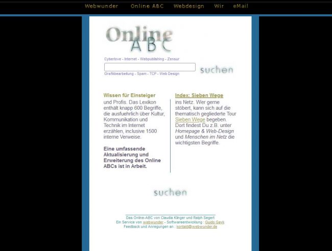 Das Online-ABC, ein Netzkexikon
