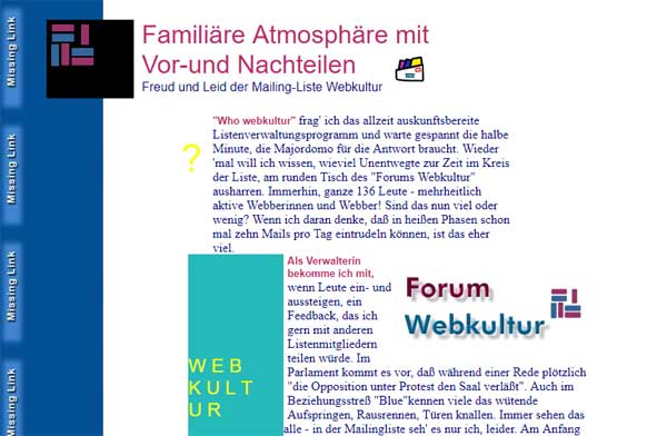 Foum Webkultur - Artikelseite
