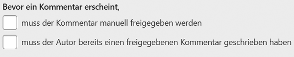 Kommentar-Moderation
