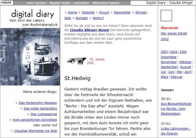 Digital Diary Optik 2002